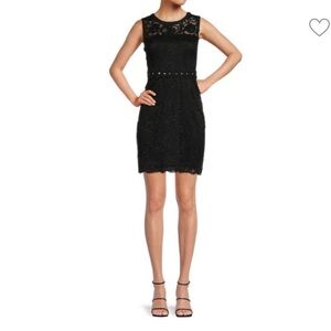 Sam Edelman Black Sleeveless Sheath Mini Dress